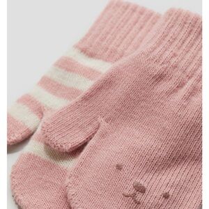 H&M Kids Baby Toddler Mittens Gloves x 1 pair Pink Sz 6m/3T